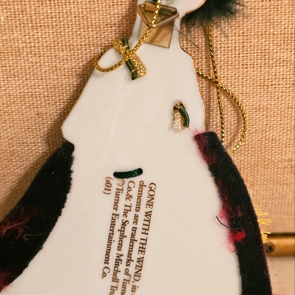 The Bradford Exchange Dark Green, Gold and Yellow Victorian Doll Ornament